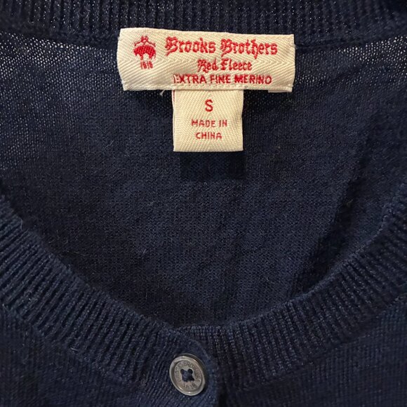 Navy Blue Brooks Brothers Cardigan - Picture 2 of 2
